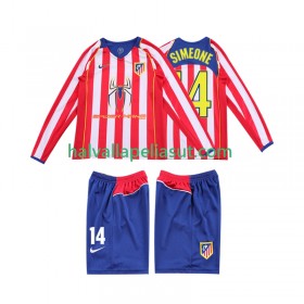 Jalkapallo Pelipaidat/Peliasut Atlético Madrid SIMEONE 14 2004 Retro Lasten Kotipaita 2005 Pitkähihainen